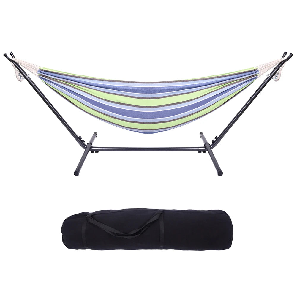 Portable Outdoor Polyester Hammock Set