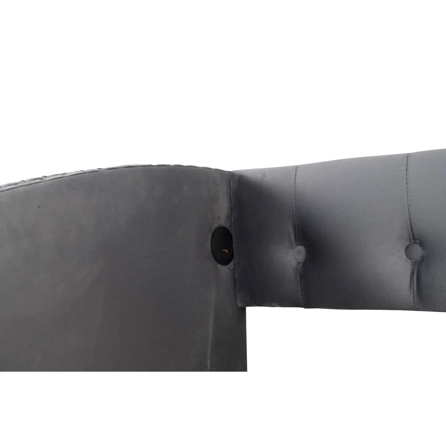 Grey Upholstered Twin Daybed with Storage Drawers