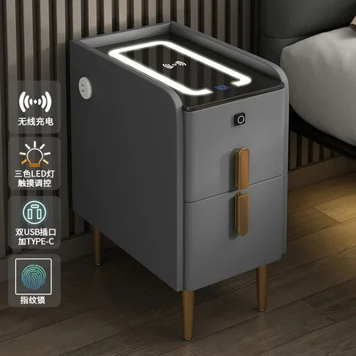Modern Bedside Table Smart Dresser Created Luxury Vanity Desk
