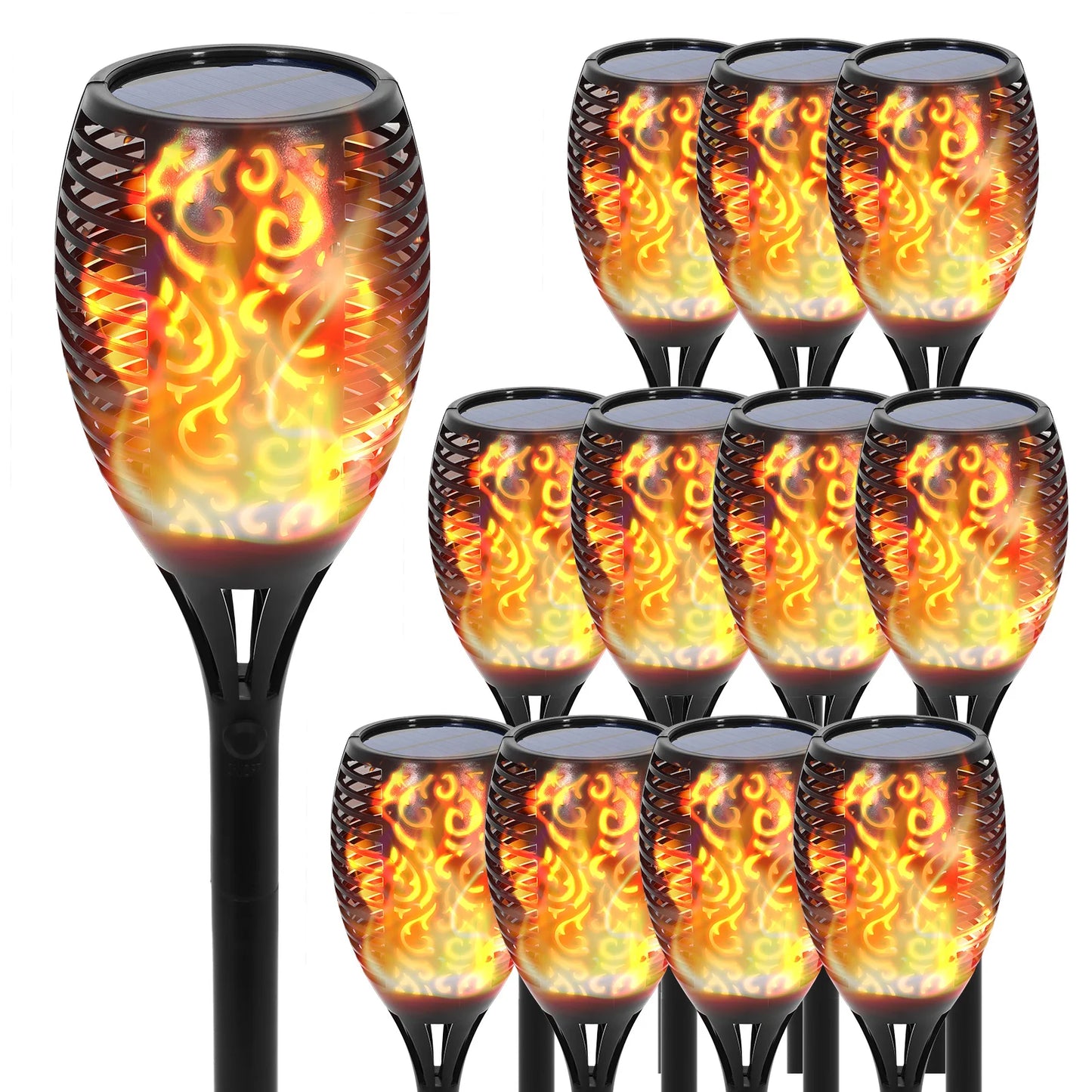 Solar Flame Torch Lights Outdoor LED - Waterproof