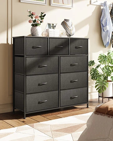 Fabric Dresser Tall Storage Organizer Unit