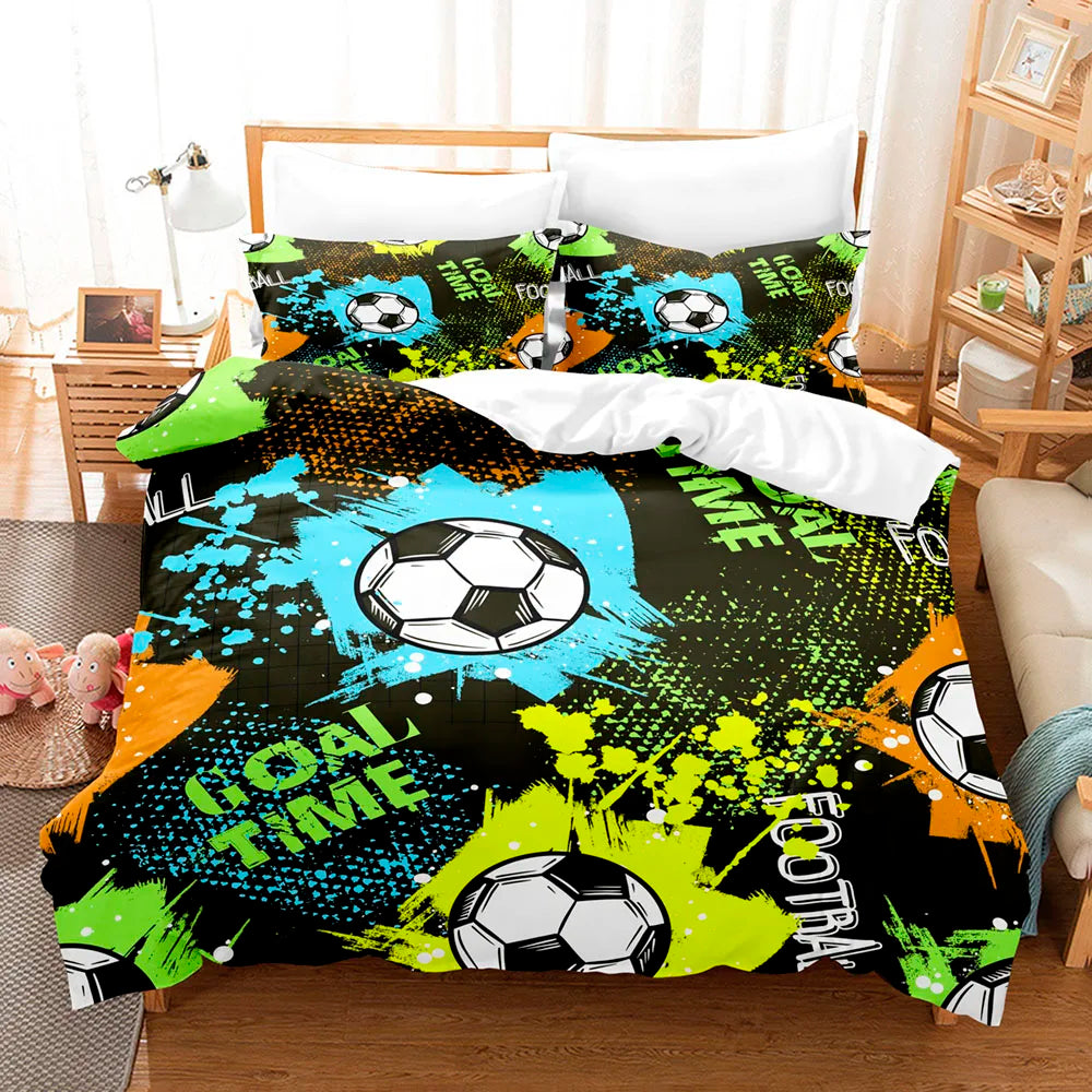 Sports 3D Printed Duvet Cover Set