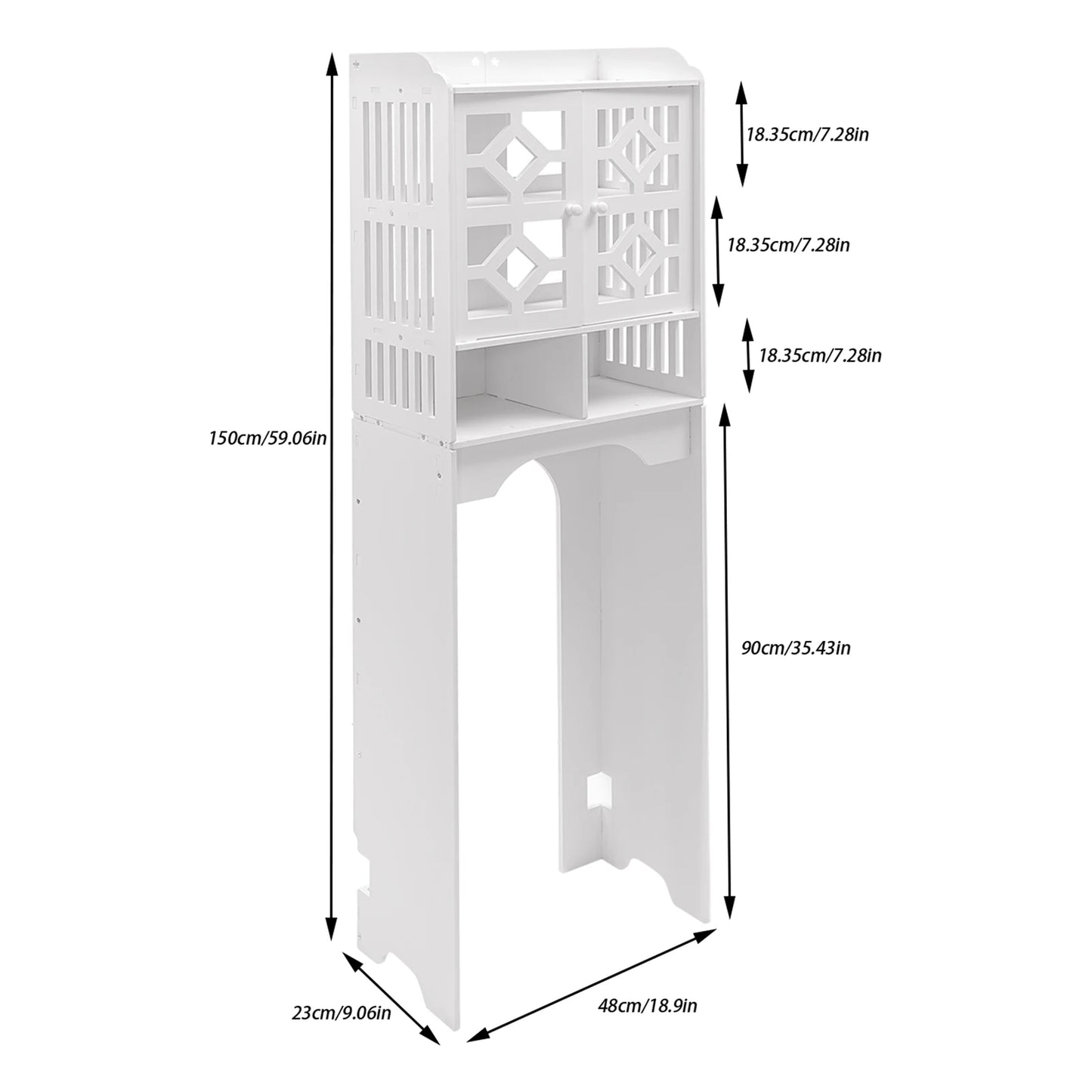 Over The Toilet Storage Cabinet Organizer