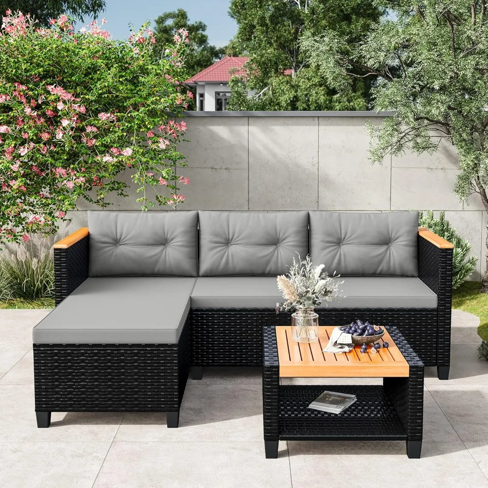 All-Weather Wisteria Lane 3-Piece Patio Furniture Set