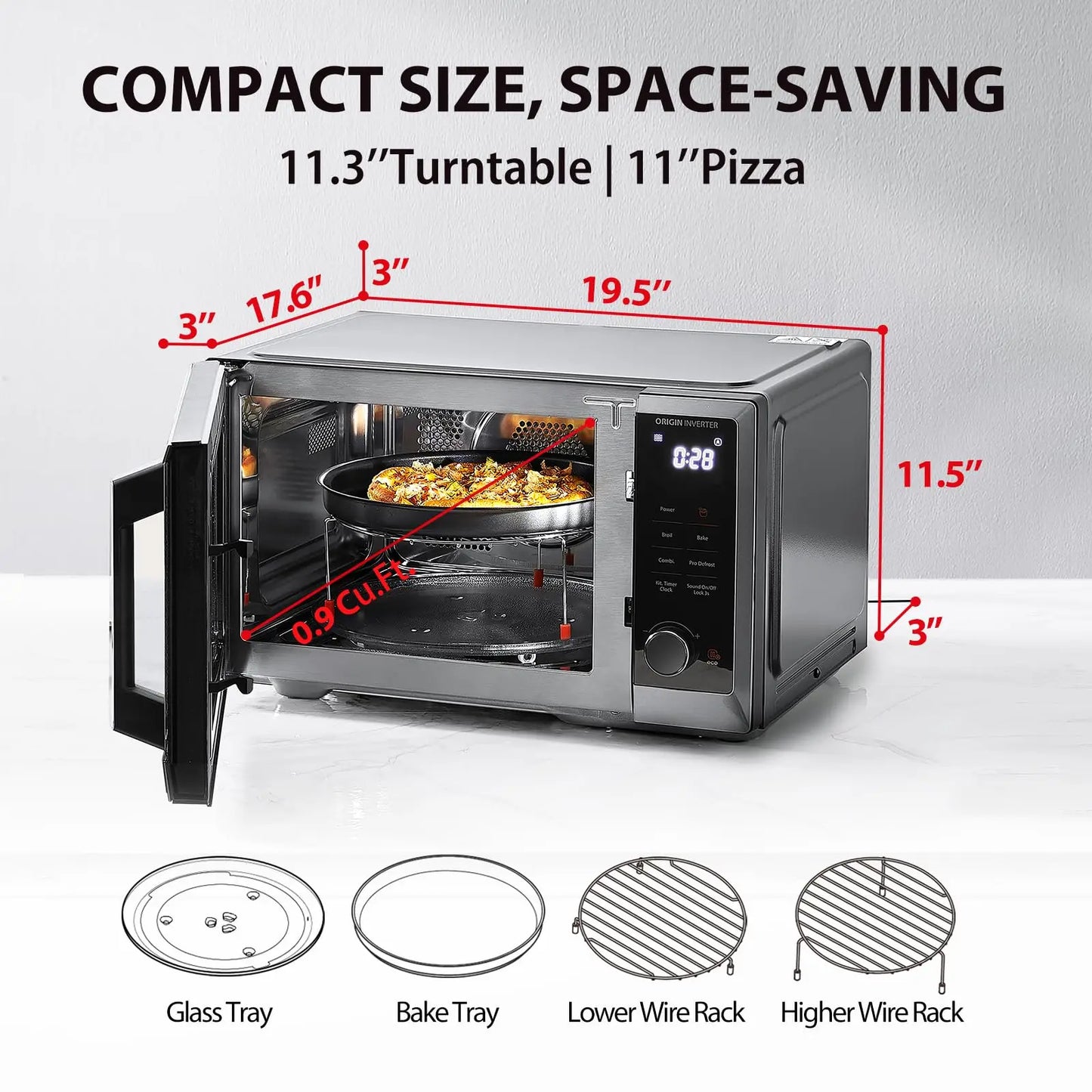 Combo MASTER Series Inverter Microwave Oven Air Fryer