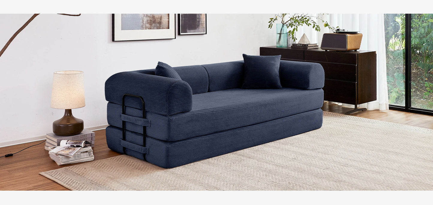 Boneless Couch Foldable Convertible Futon Sleeper Sofa Bed