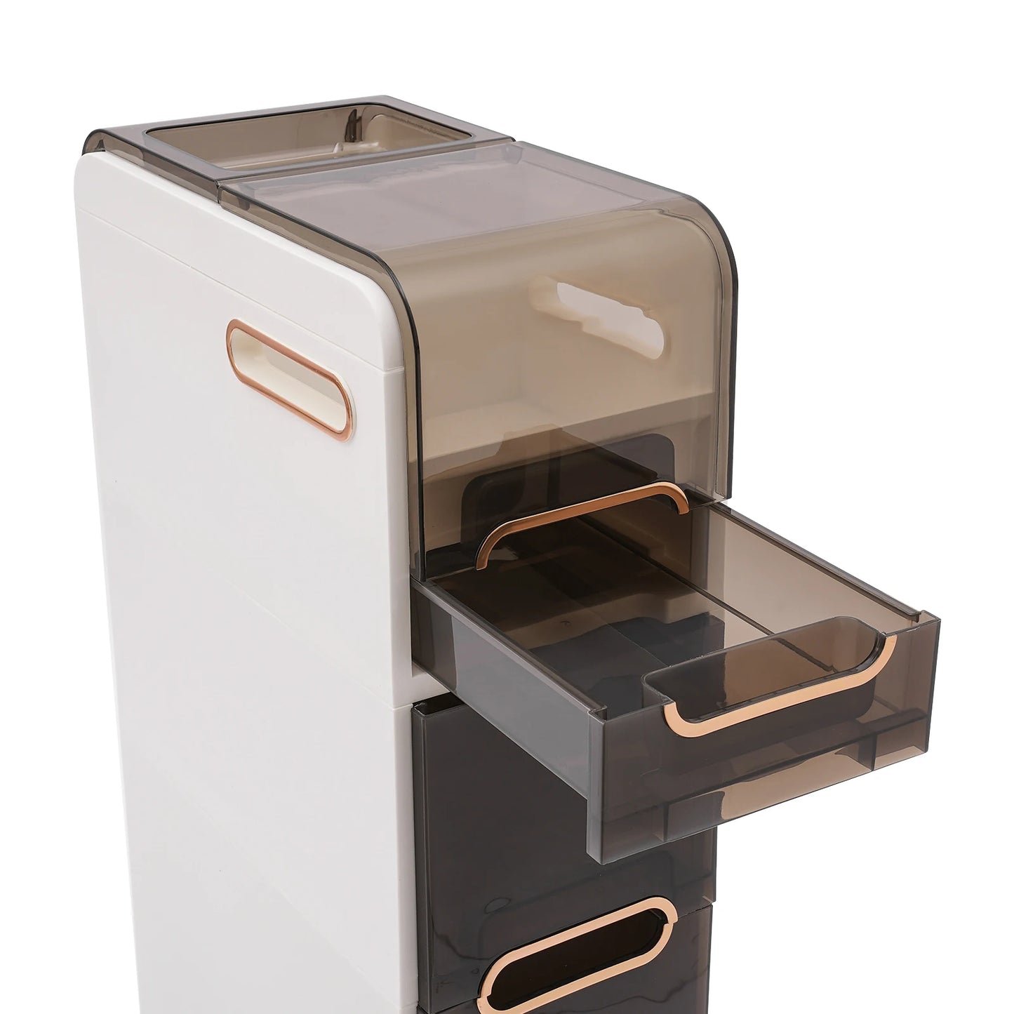 Narrow Bathroom Storage Cabinet with 2/4 Drawer Storage Floor Shelf