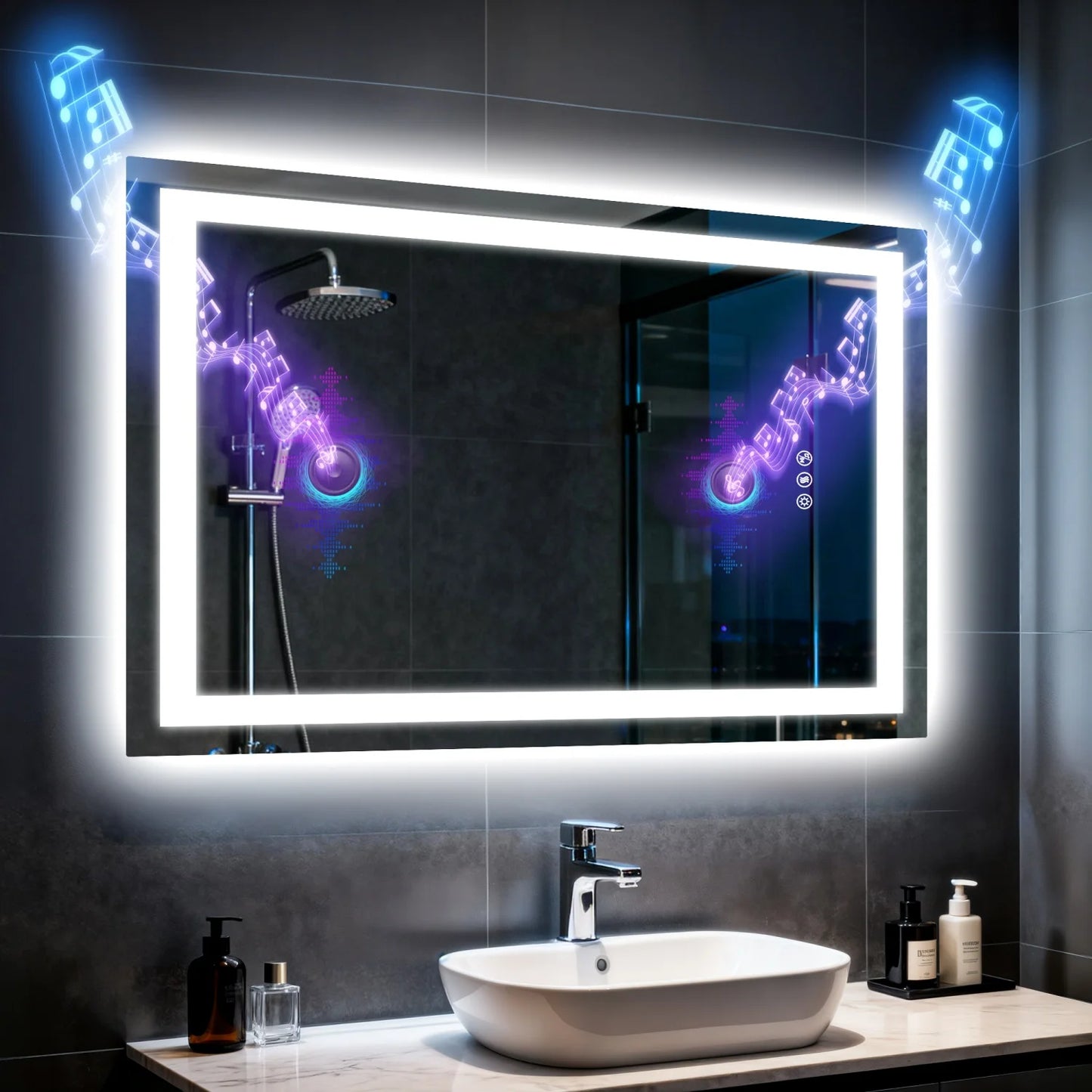 Vanity Makeup Waterproof LED Mirror