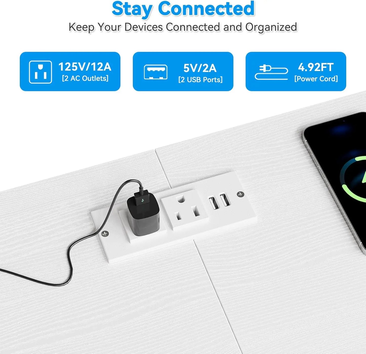 Long Fabric Dresser Entertainment Center