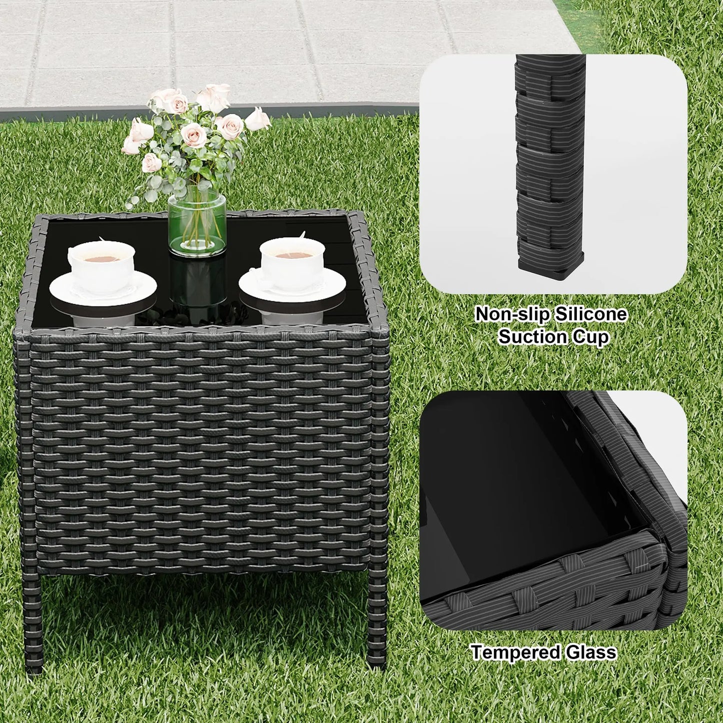 All-Weather Rattan Wicker Patio Sofa Set