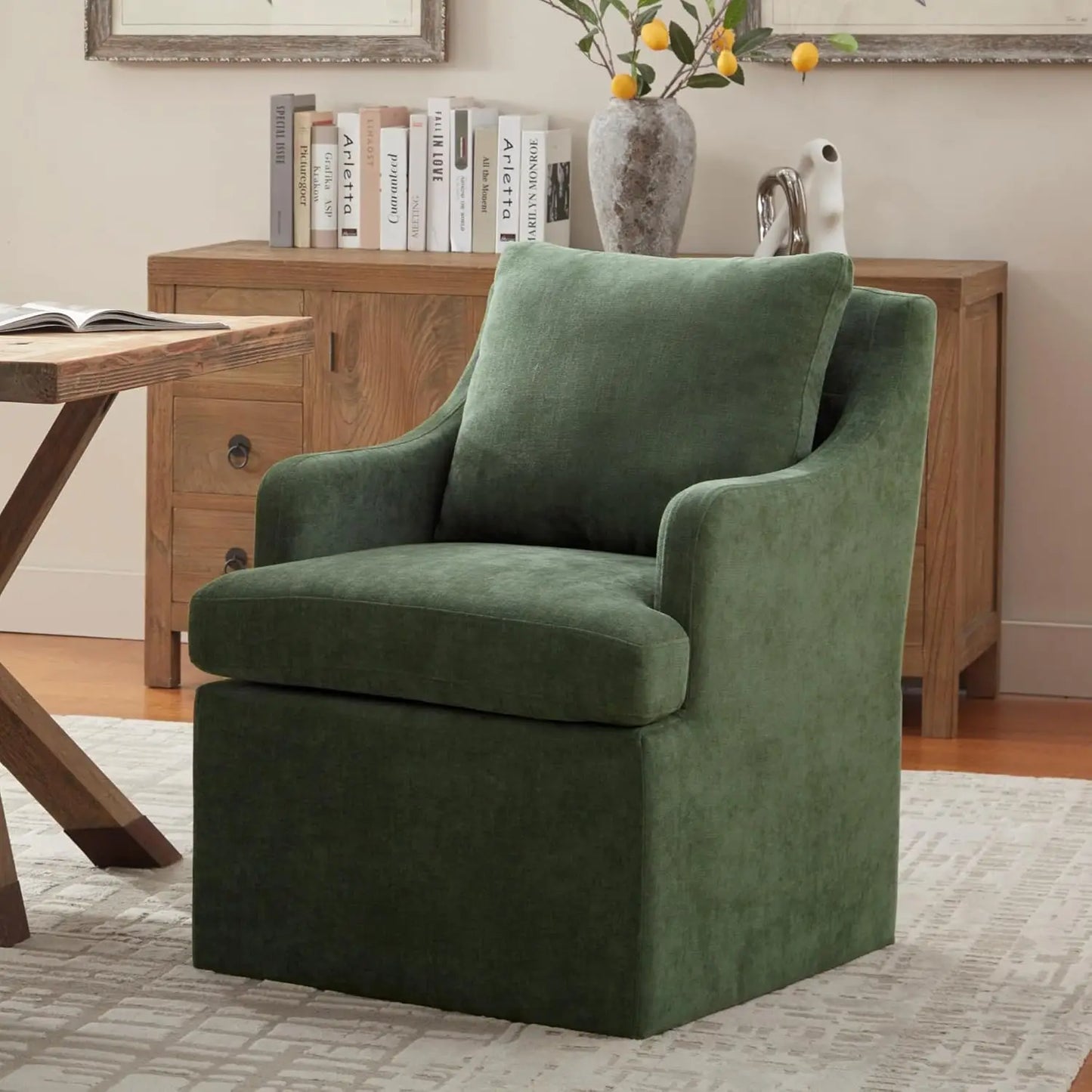 Modern Upholstered Living Room Armchair