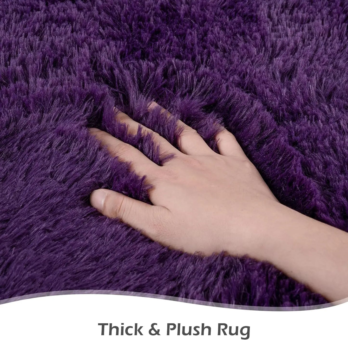 Fluffy Rugs Non Slip Rugs for Hardwood Floors and Room Decor
