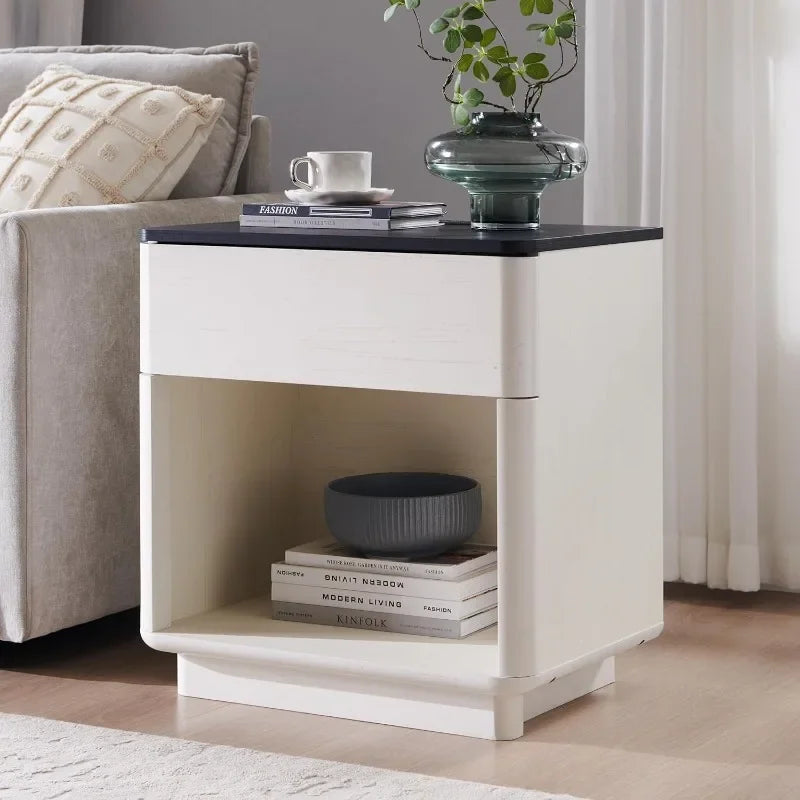 Modern Nightstand with Charging Station