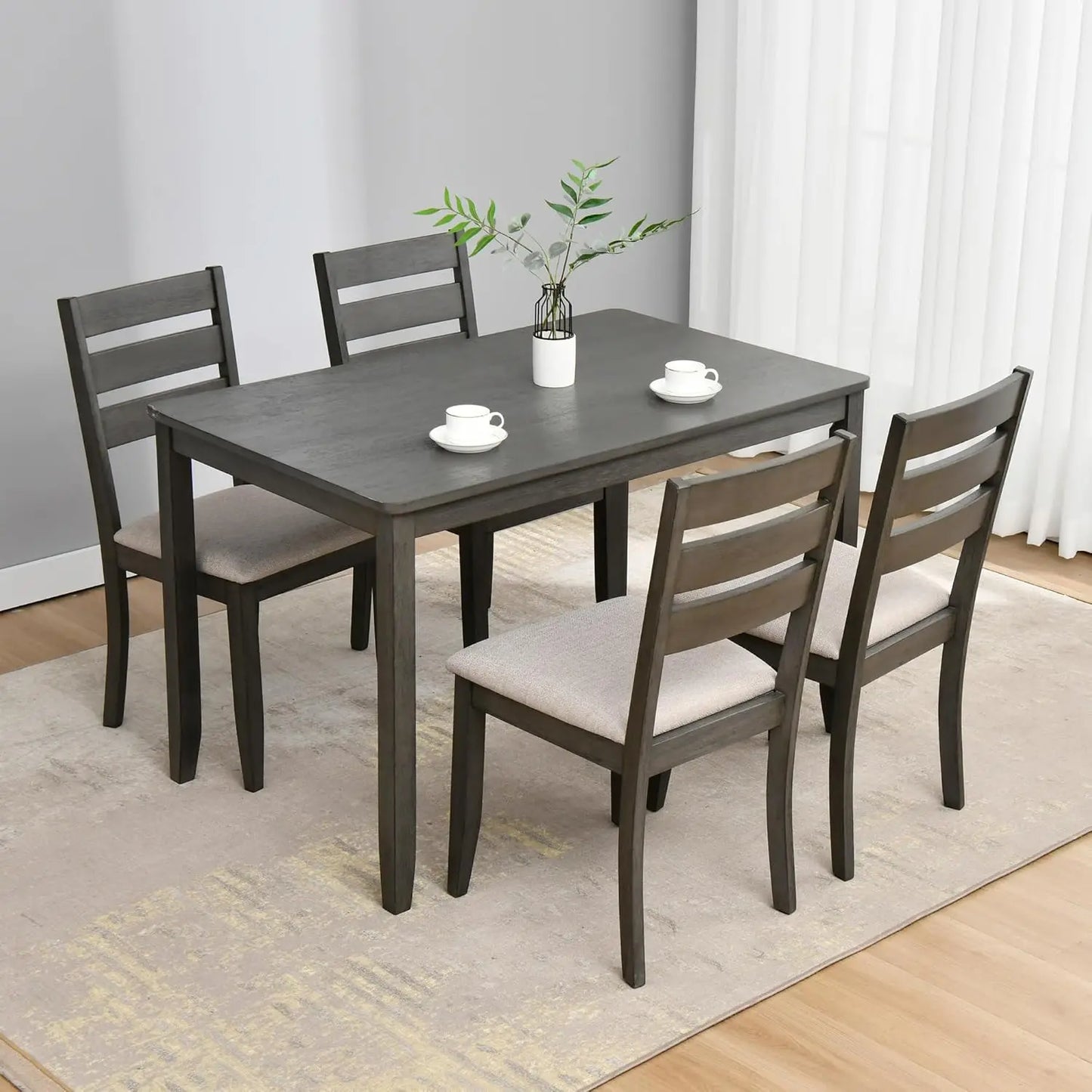 Solid Wood Rectangular Table Wooden Dining Table