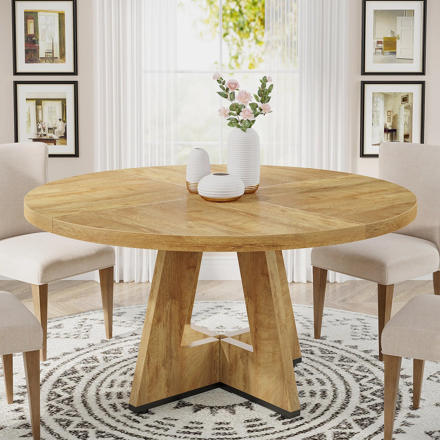 Small Dinner Tribesigns Round Dining Table