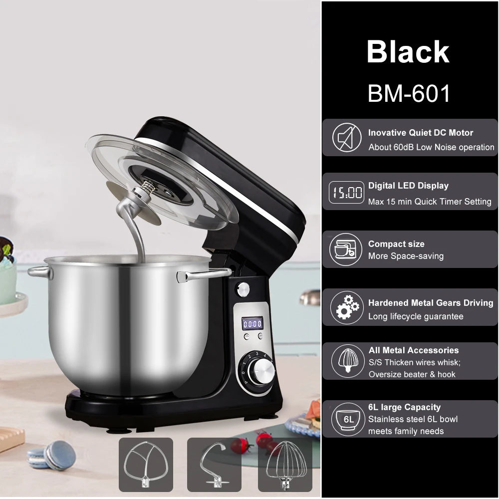 Quiet Motor Stand Mixer Dough Kneader