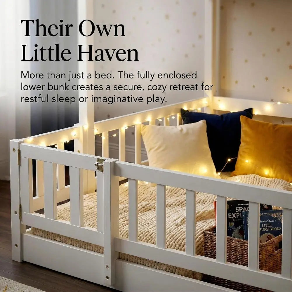 Twin Over Full Bunk Bed with Slide