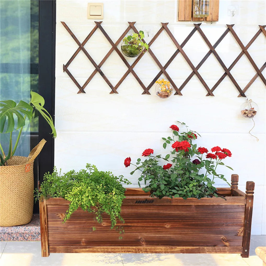 Wooden Raised Flower Bed
