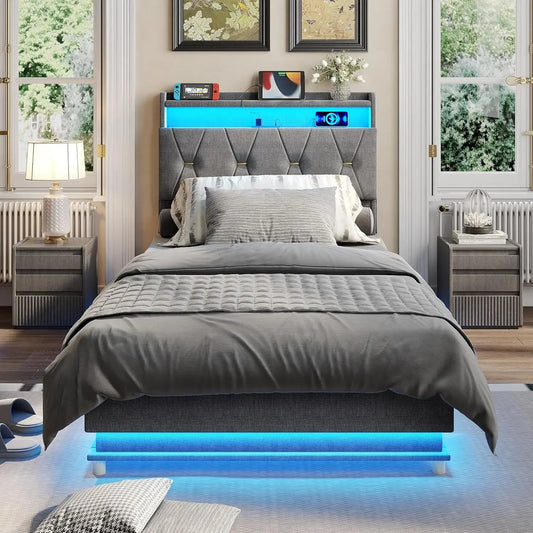 Twin Size Lift Up Storage Bed Frame