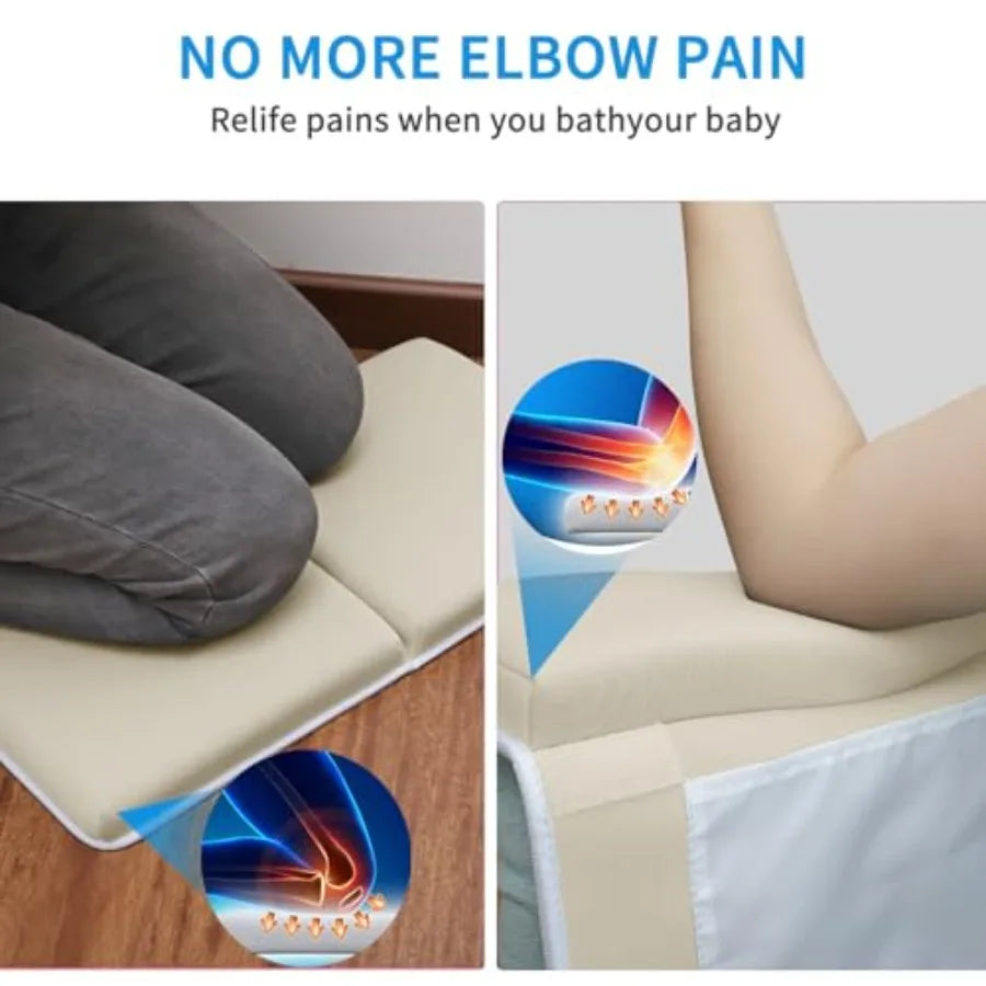 Bath Kneeler with Elbow Rest Pad Set
