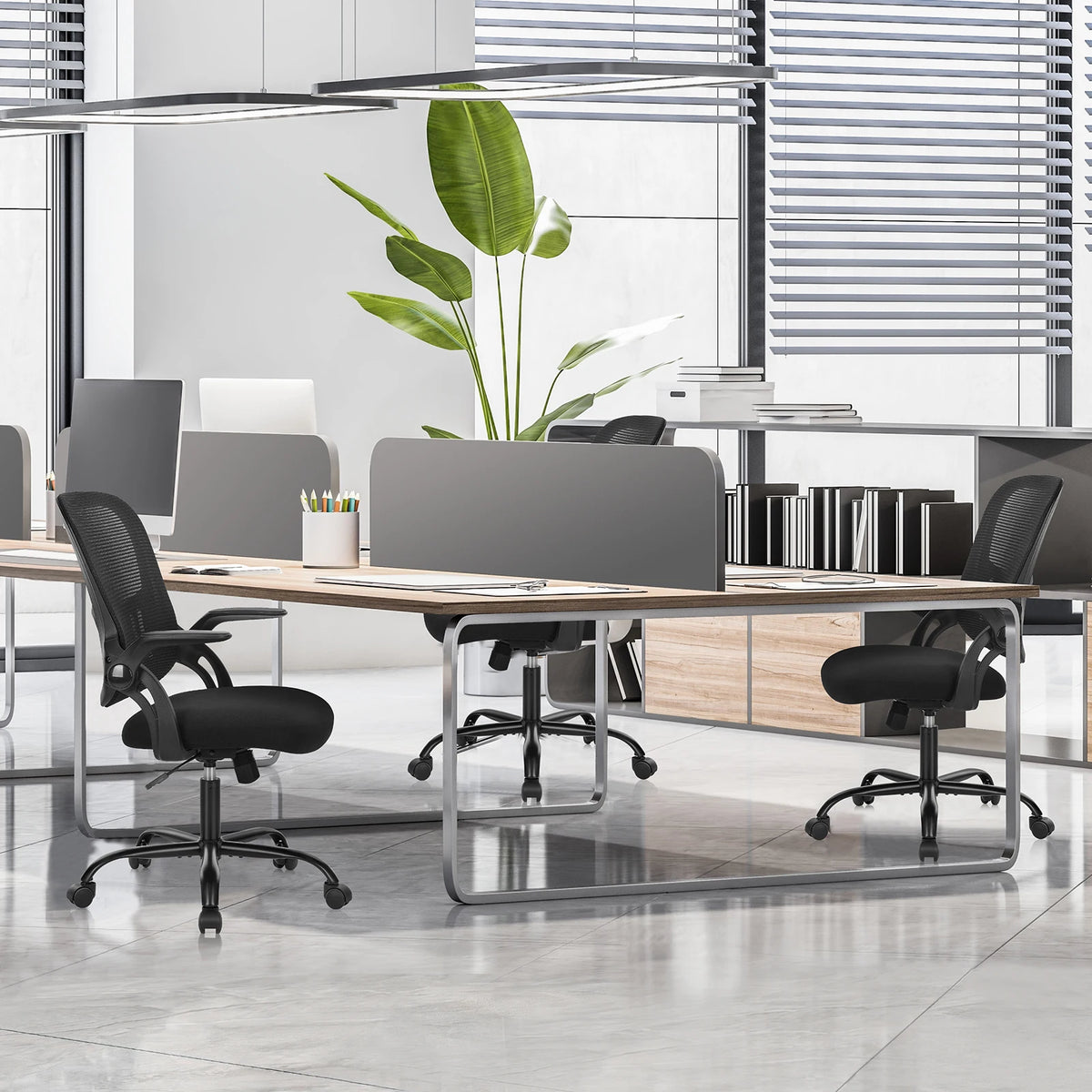 Ergonomic Mid-Back Mesh Backrest with Lumbar Support