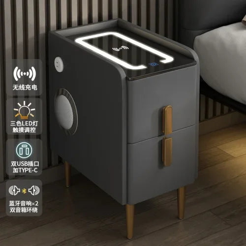 Modern Bedside Table Smart Dresser Created Luxury Vanity Desk