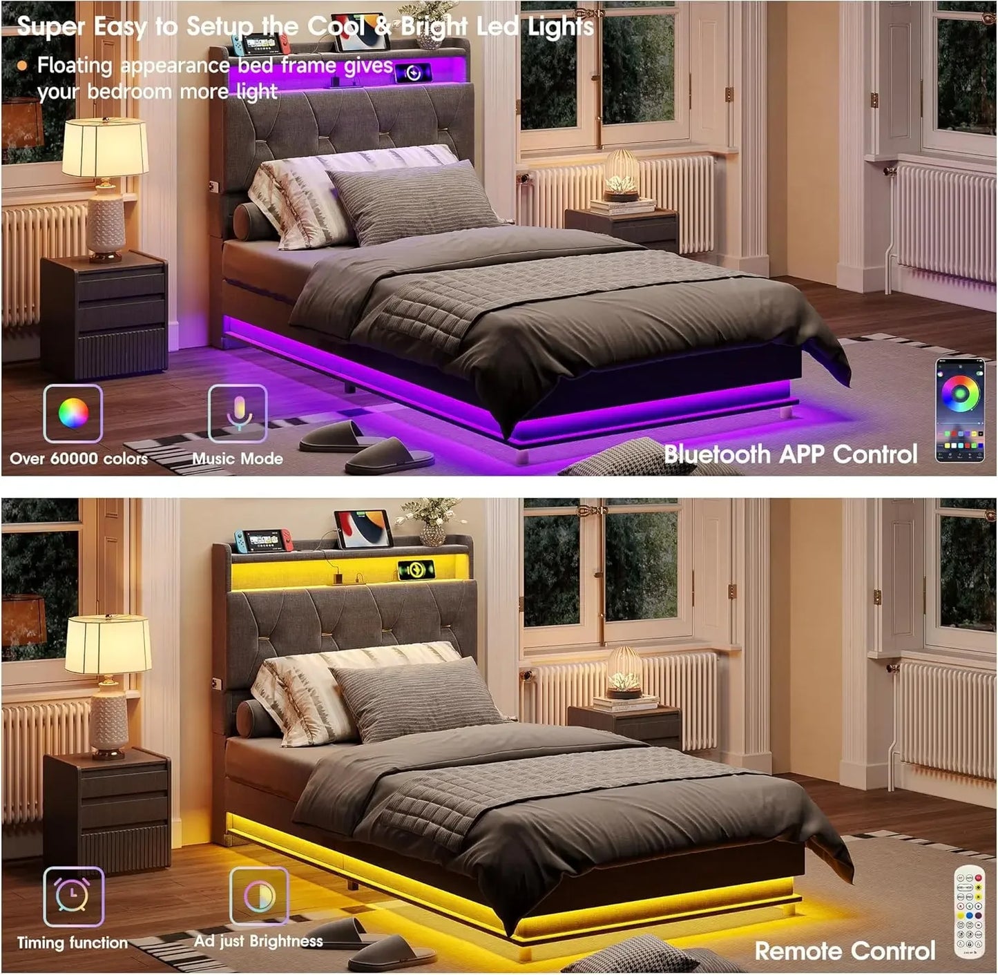 Twin Size Lift Up Storage Bed Frame
