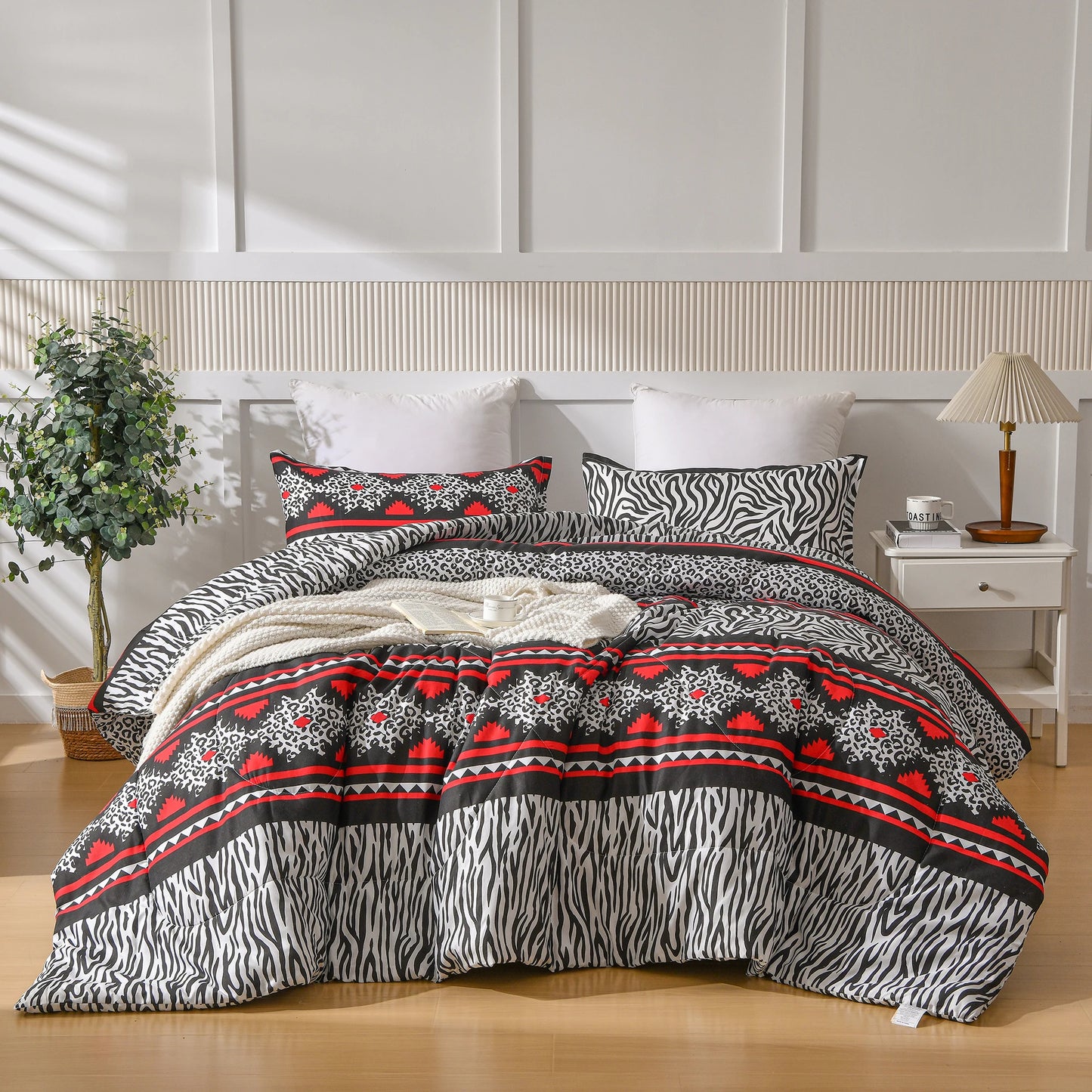 Breathable Quilted Style Comforter Set - For All Season