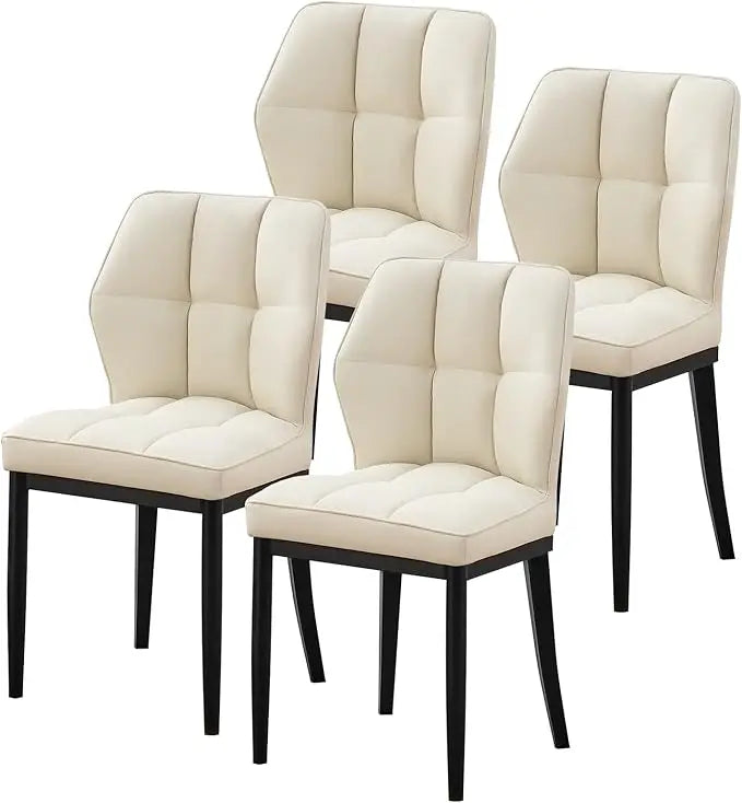 Mid Century Modern Upholstered Dinner Leather Chair