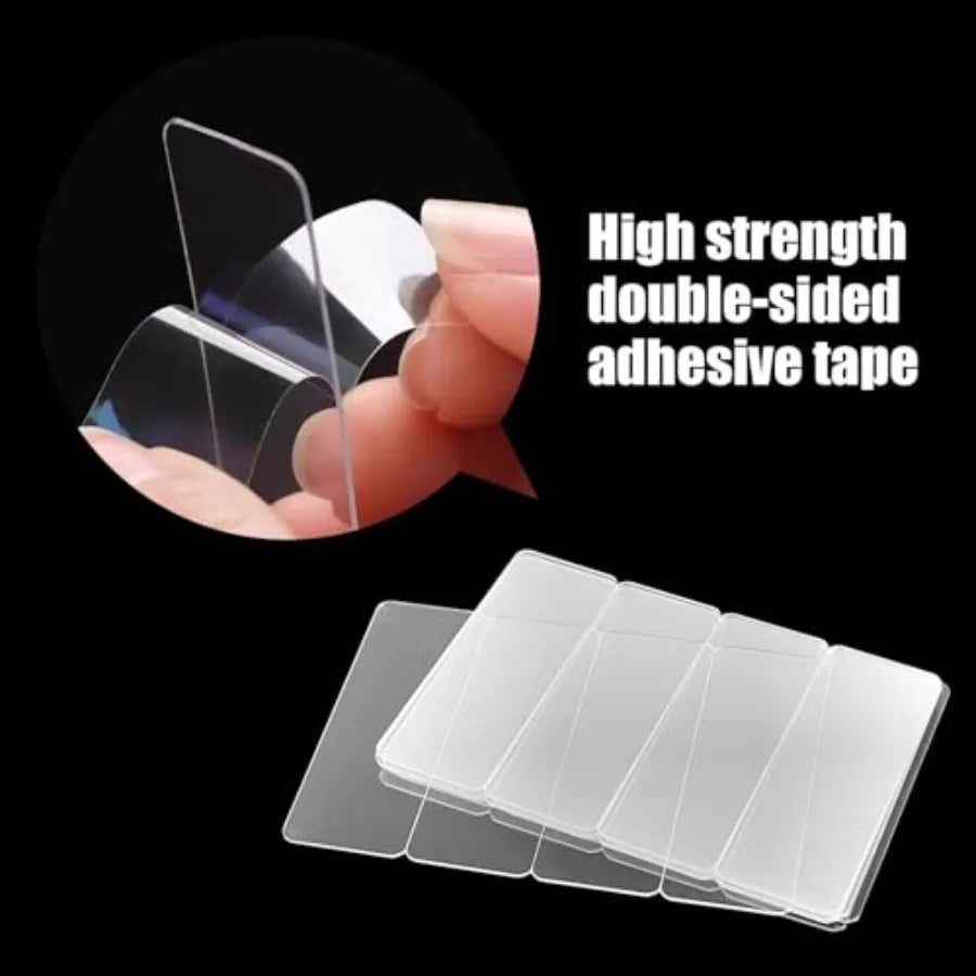 Reusable Heavy-Duty Double-Sided Clear PVC Adhesive Tape