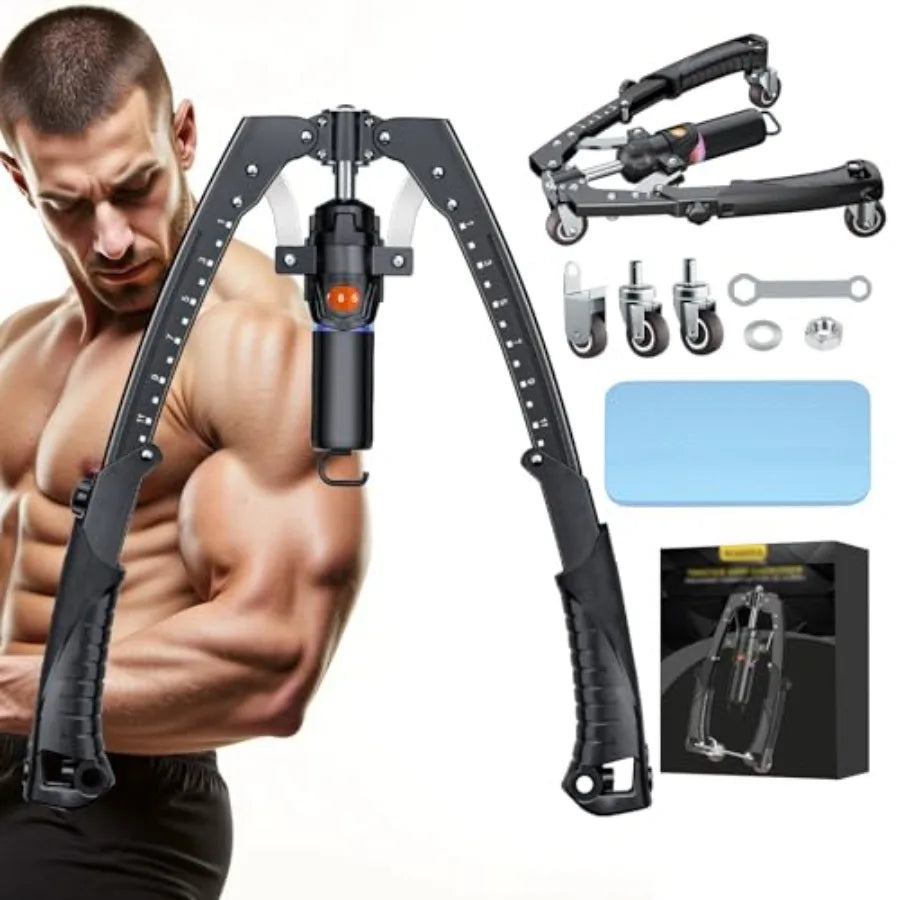 Twister Arm Trainer with Ab Roller Wheels and Hooks
