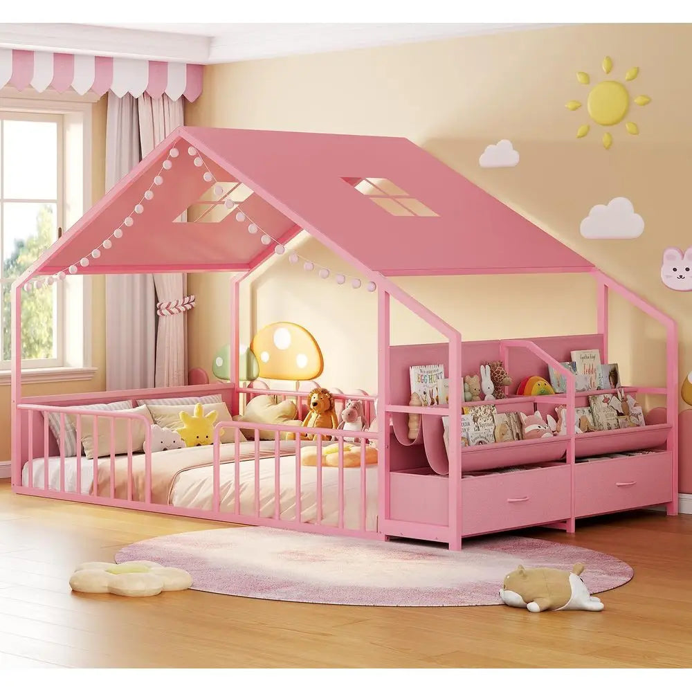 Montori Style Bed with Safety Guardrails