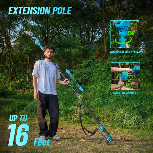 High Branch Saw Extension Pole Chainsaw Pruning Tools