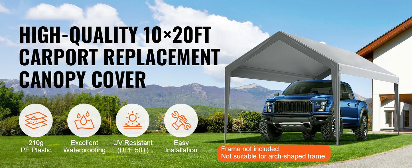 Heavy-Duty Carport Replacement Canopy Cover