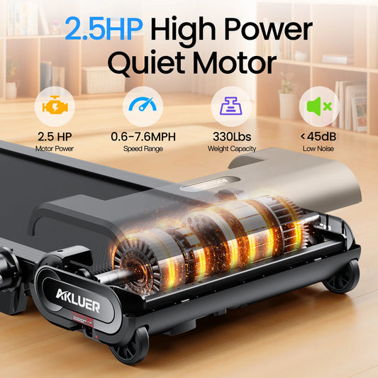 Walking Pad Treadmill with Auto Incline