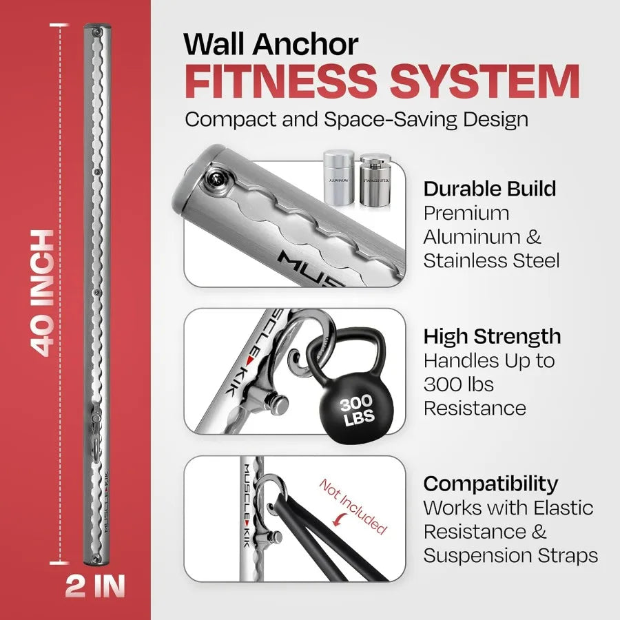 Aluminum Wall-Mounted Anchor Fitness System