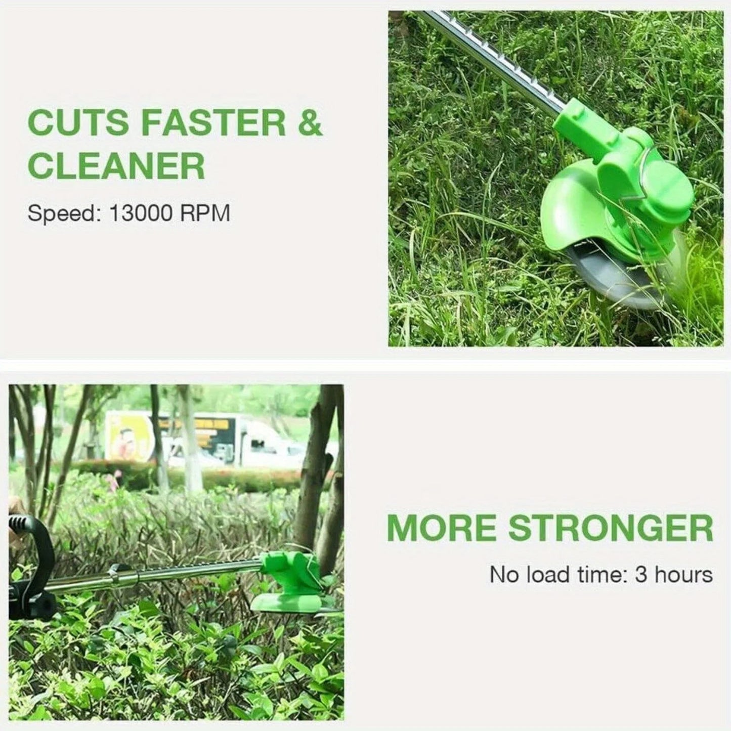 Weed Wacker Battery Operated, 2 * 24V Batteries