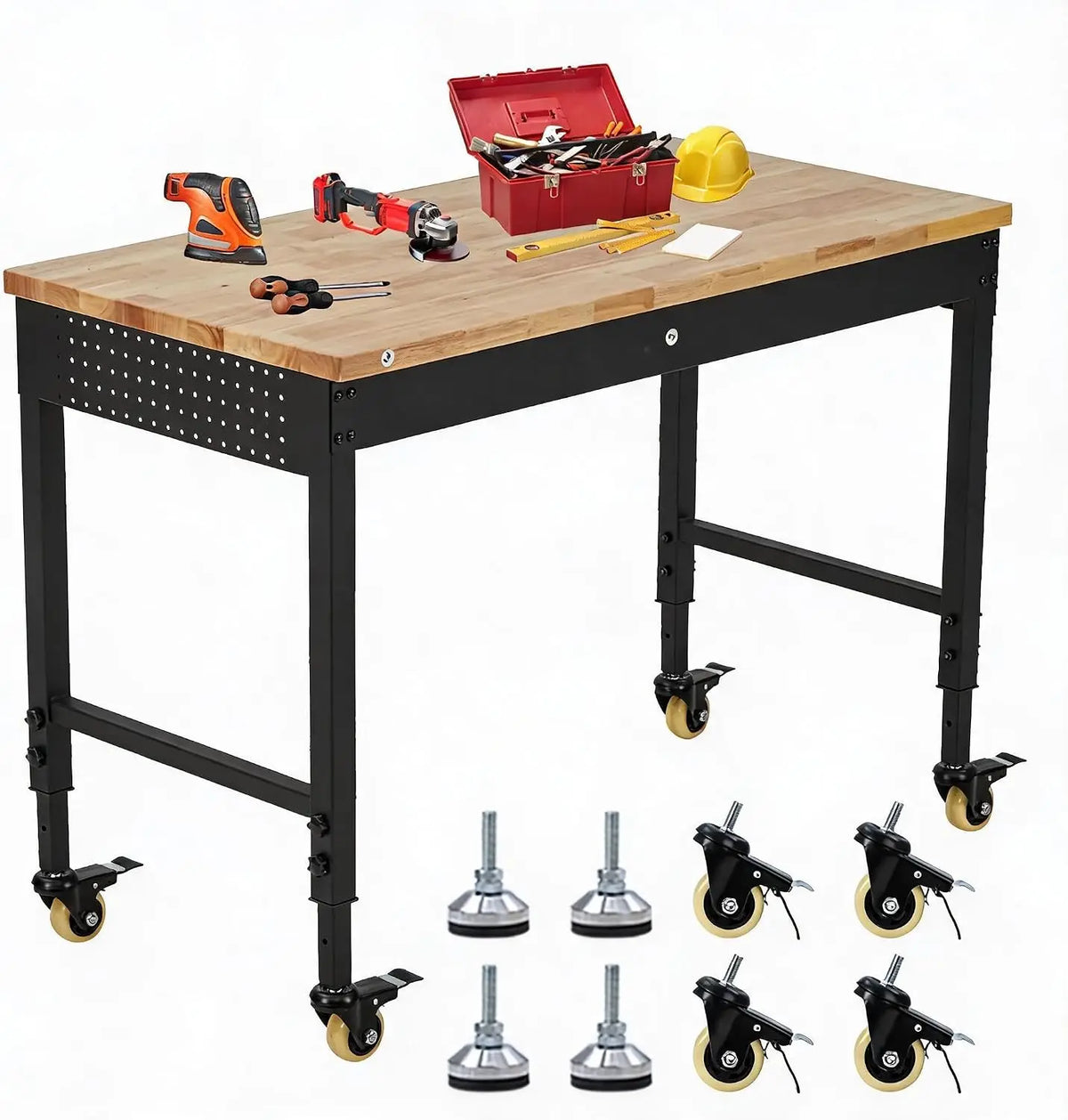 Heavy-Duty Adjustable Workbench