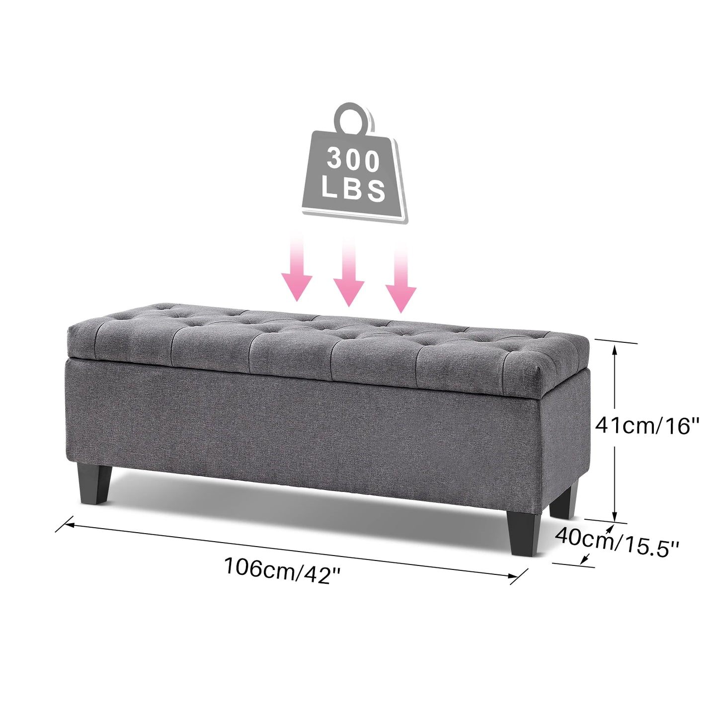 Storage Ottoman Bench