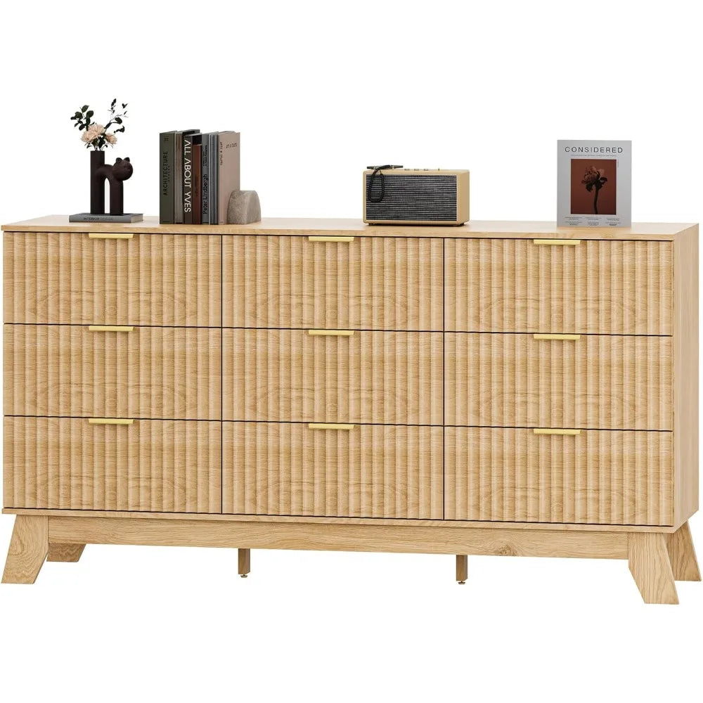 Fluted Dresser for Bedroom