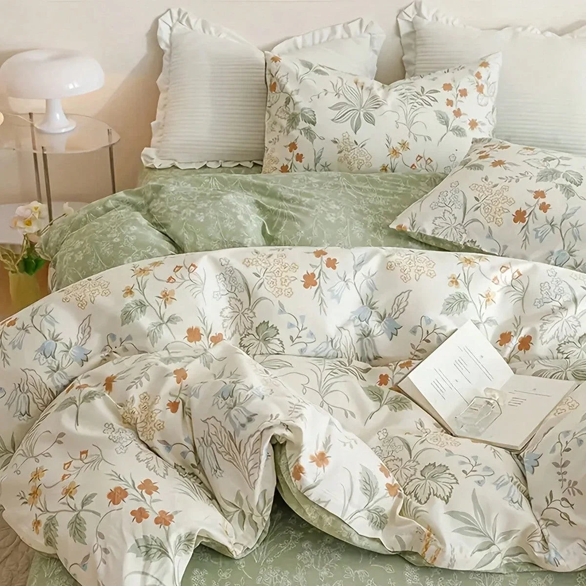 Floral Print Duvet Cover Set