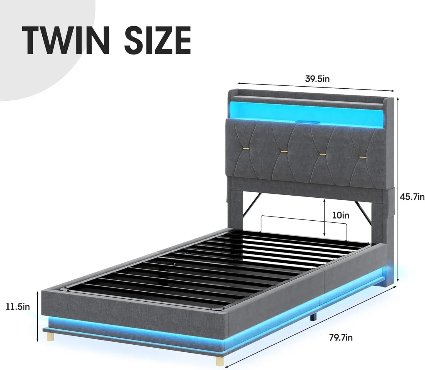 Twin Size Lift Up Storage Bed Frame