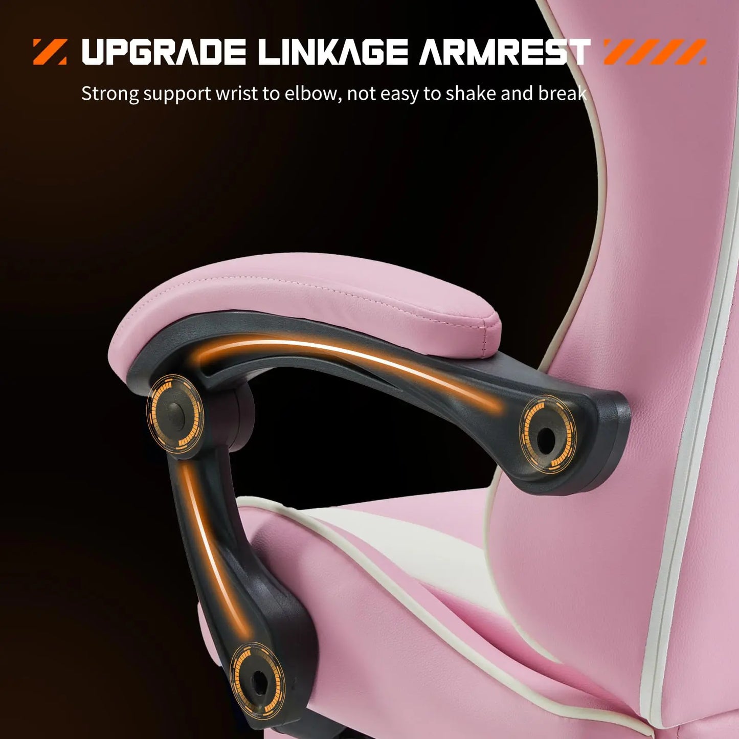 Ergonomic Office Chair with Footrest and Lumbar Support Height