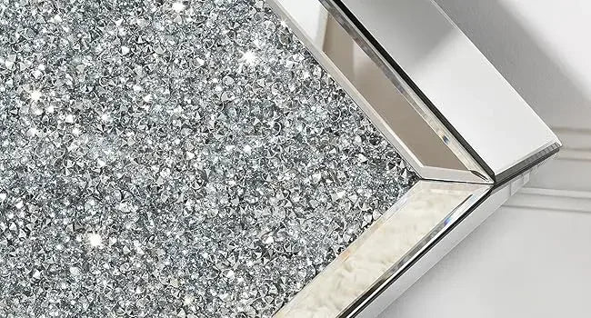 Console Table Mirrored with Diamond Shaped