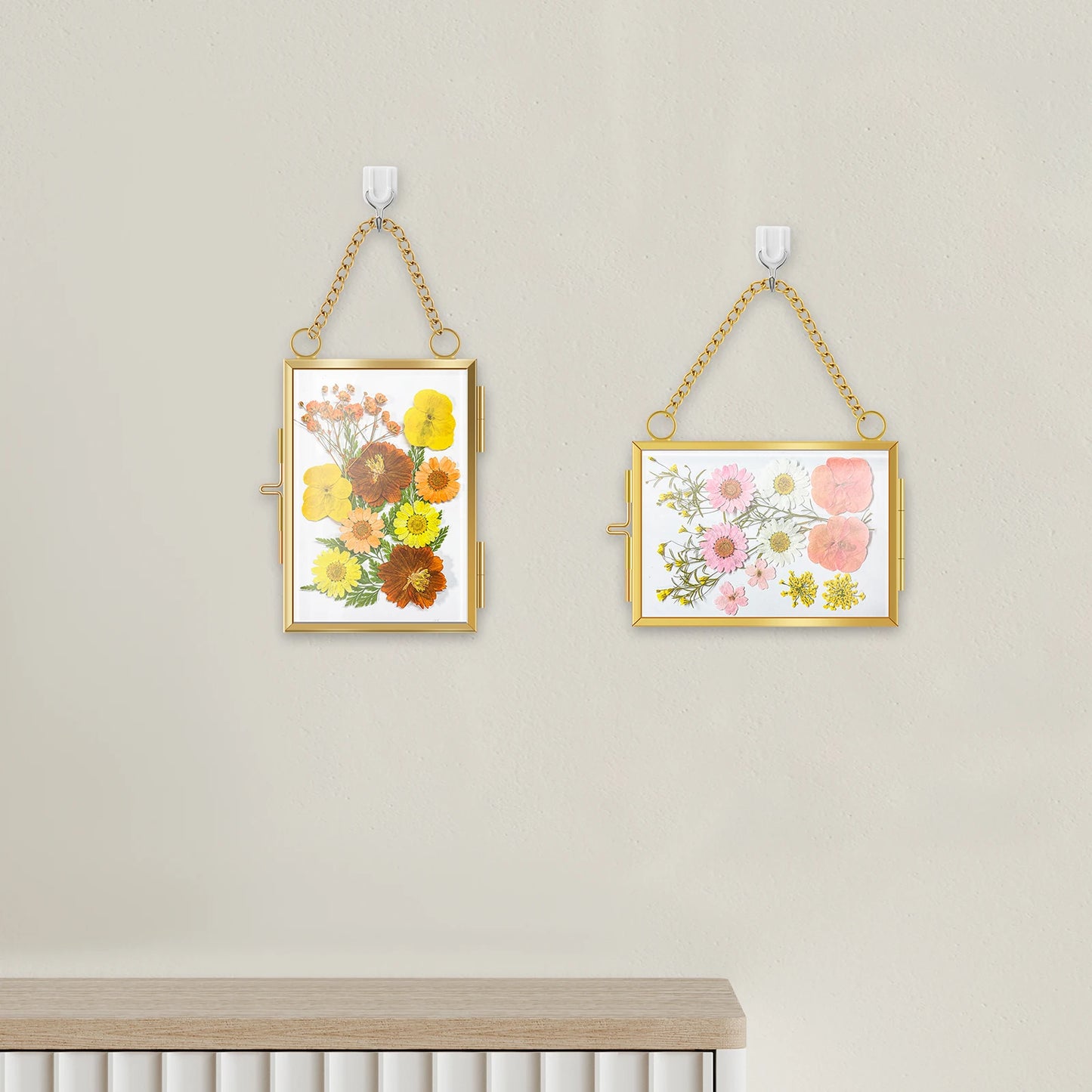 Plant Specimen Clip Art Mini Embossed DIY Small Photo Frame Set