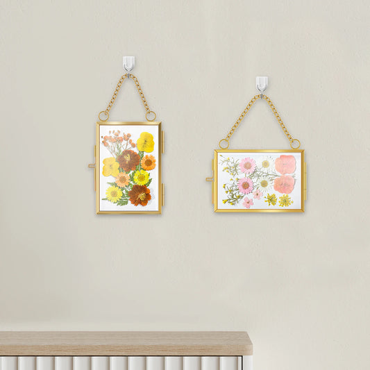 Plant Specimen Clip Art Mini Embossed DIY Small Photo Frame Set