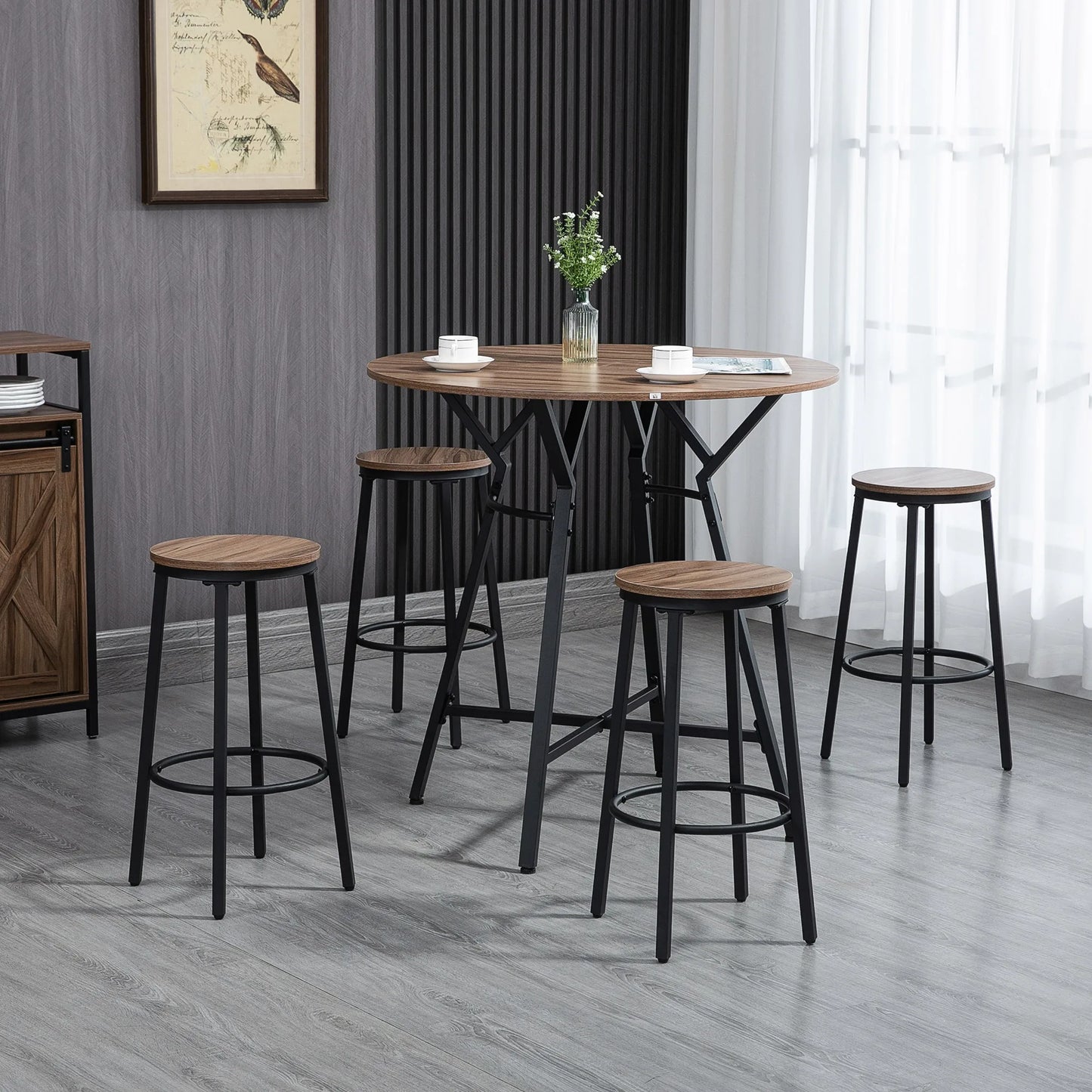Bar Table and Chairs Set
