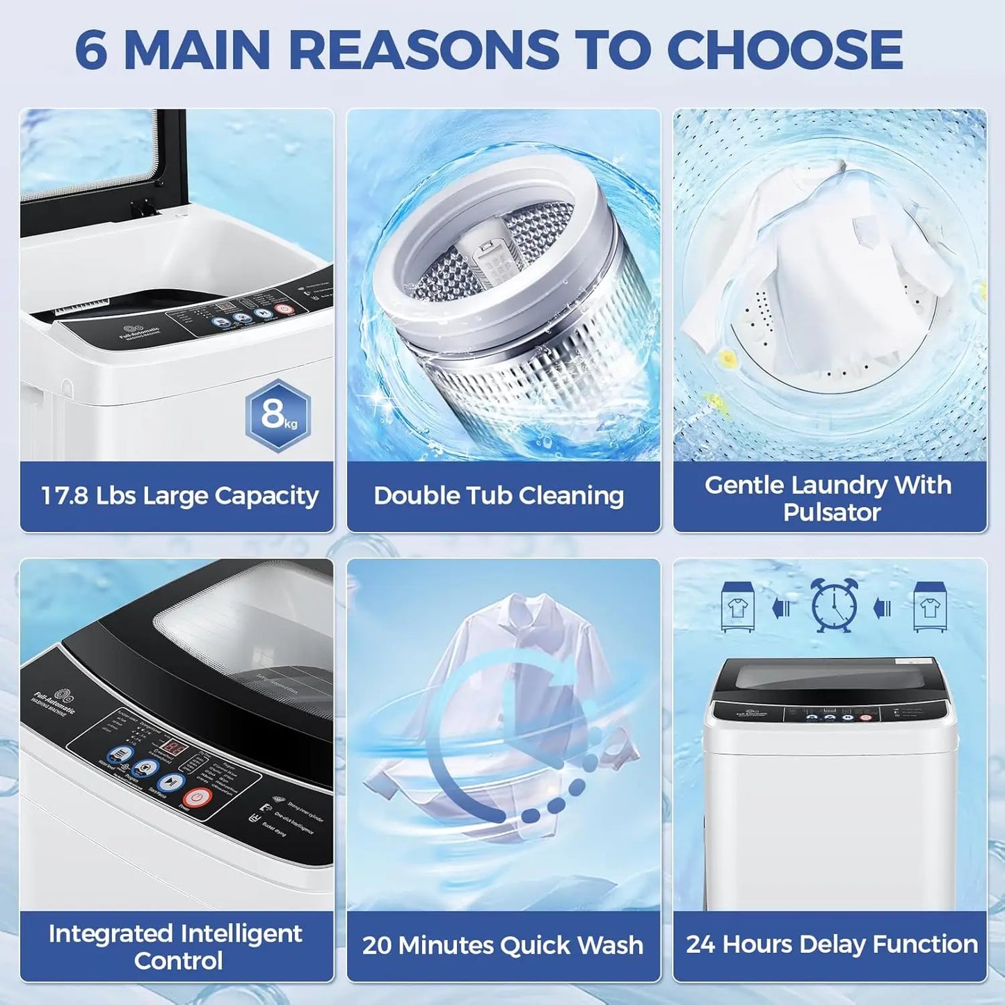 Compact Laundry Washer and Dryer Combo