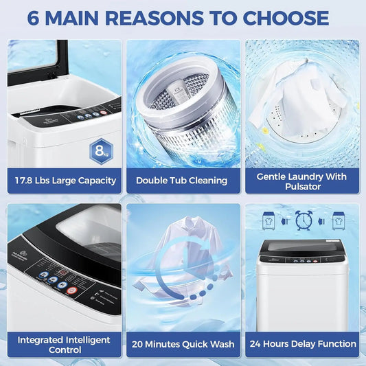 Compact Laundry Washer and Dryer Combo