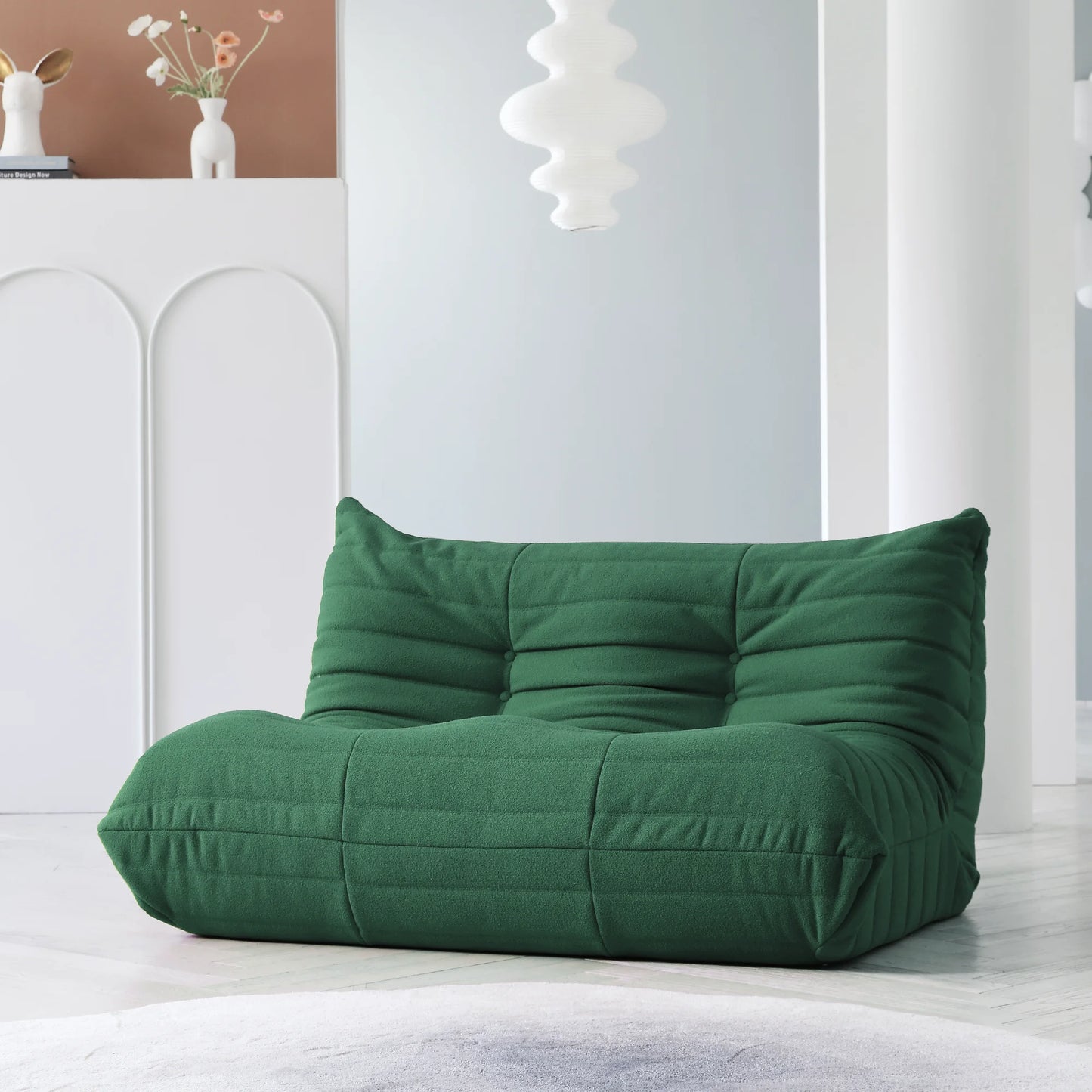 Teddy Fabric Bean Bag Comfy Lazy Floor Sofa